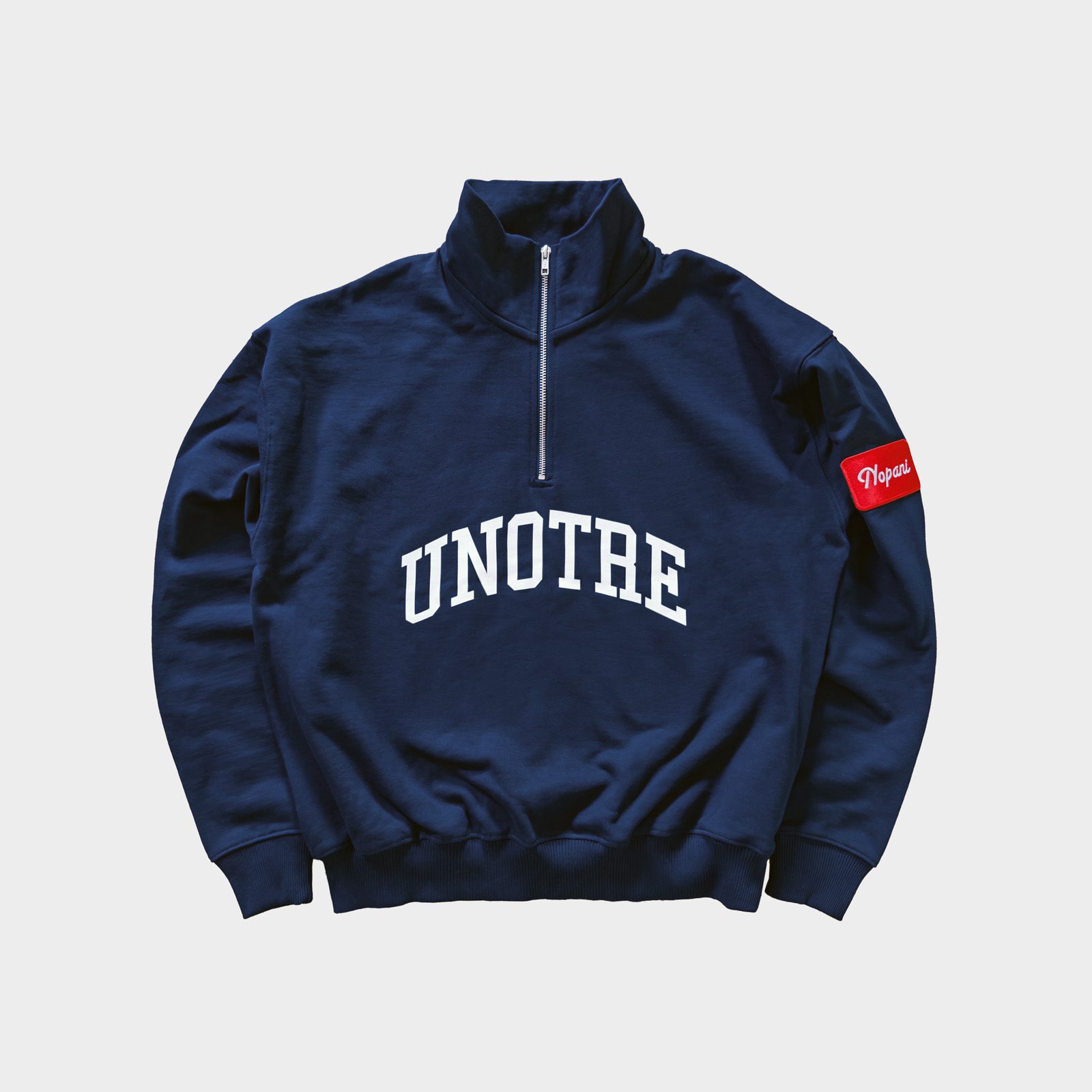 Institutional half-zip